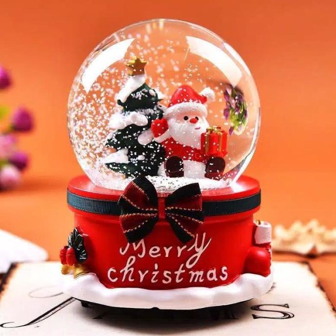 

BEST QUALITY - KADO NATAL KOTAK MUSIK SINTERKLAS CHRISTMAS SNOW GLOBE