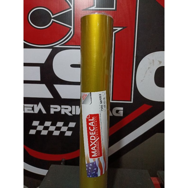 Skotlet skolait maxdecal gold emas metalik metalic doff matt