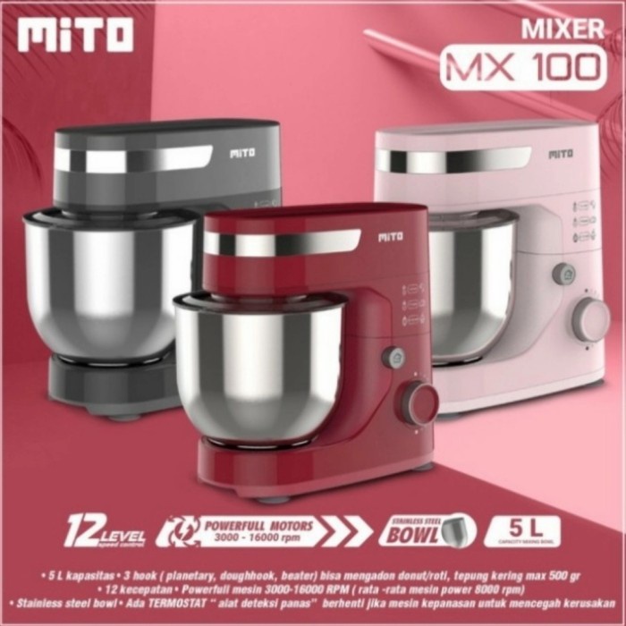 MIXER MITO MX 100 5LITER STANDING / MIXER MITO / MX 100.GARANSI RESMI