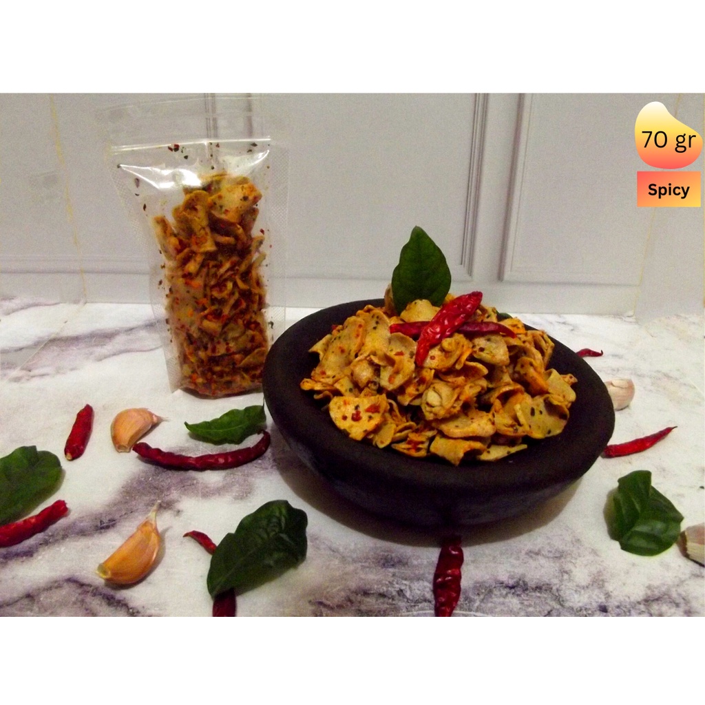

Basreng Pedas Daun Jeruk by Keamil (70 gr)