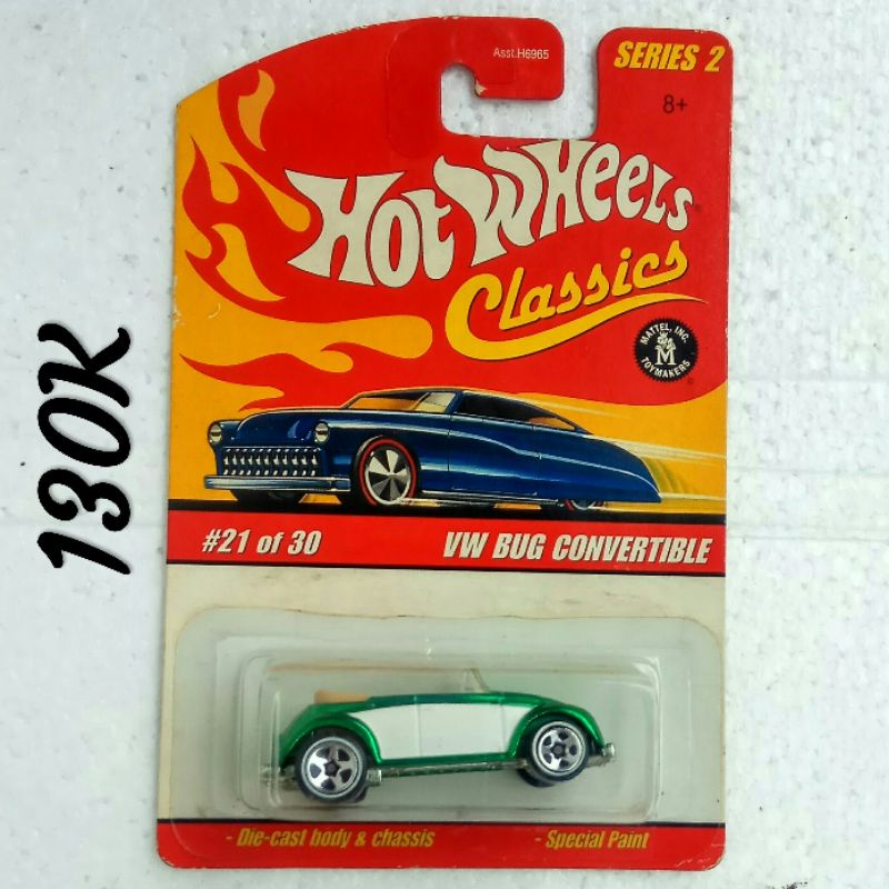 Hot Wheels Classics Series 2 VW Volkswagen Beetle Bug Convertible