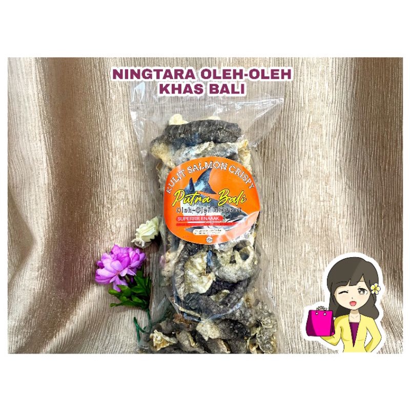 KERIPIK SALMON CRISPY PUTRA BALI OLEH-OLEH KHAS BALI 150gr