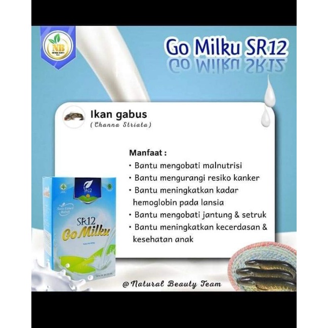 Go Milku SR12 Susu Kambing Etawa SR12 Gomilku Susu Sehat Anak Pelancar ASI Booster Busui Susu Sehat Lansia Herbal Ori BPOM