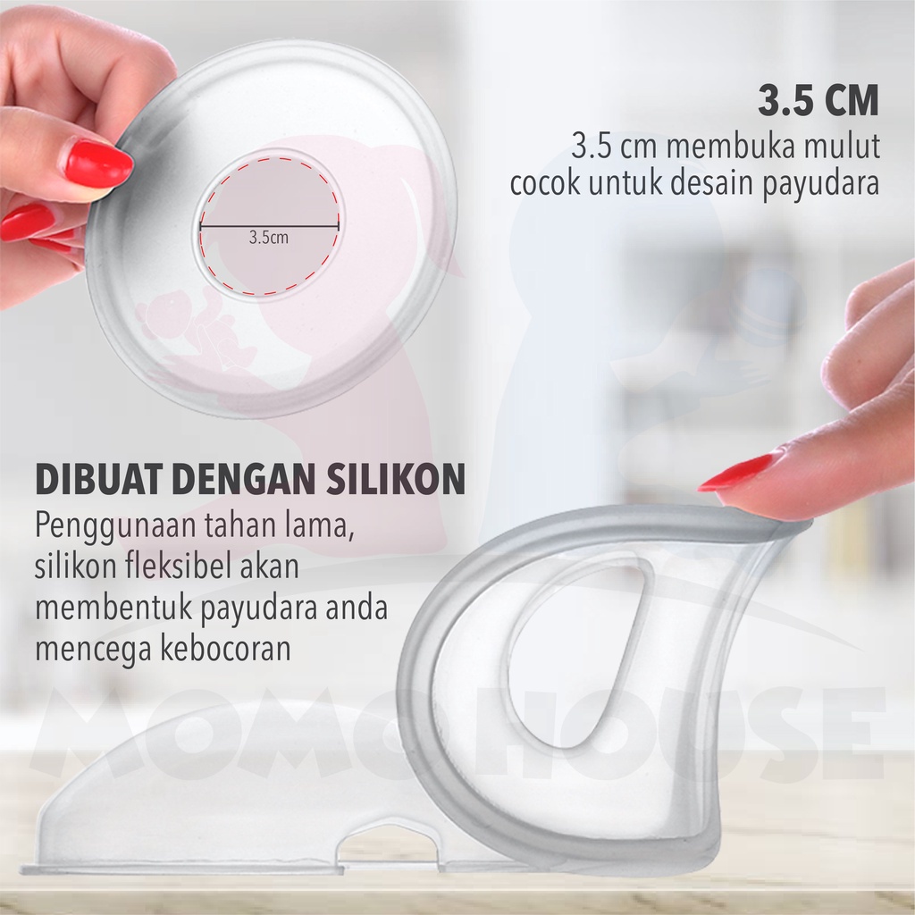 MOMO HOUSE Penampung ASI Silicon Breast Shield Wadah Penampung Asi Silikon