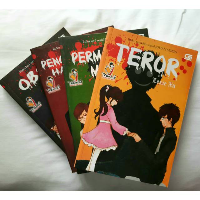 [INDONESIA] BUKU NOVEL HOROR JOHAN SERIES - OBSESI - PENGURUS MOS HARUS MATI - PERMAINAN MAUT - TEROR - LEXIE XU [ORIGINAL]