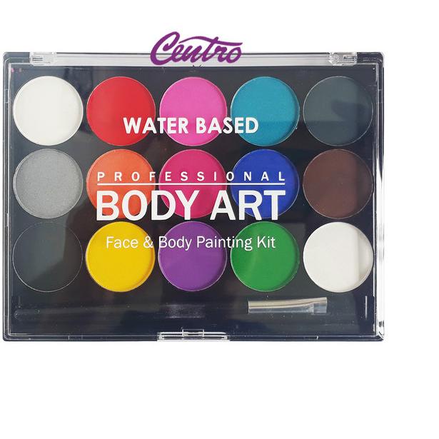 

Professional Body Art Face And Painting Kit 15 Color Set + 1 Brush