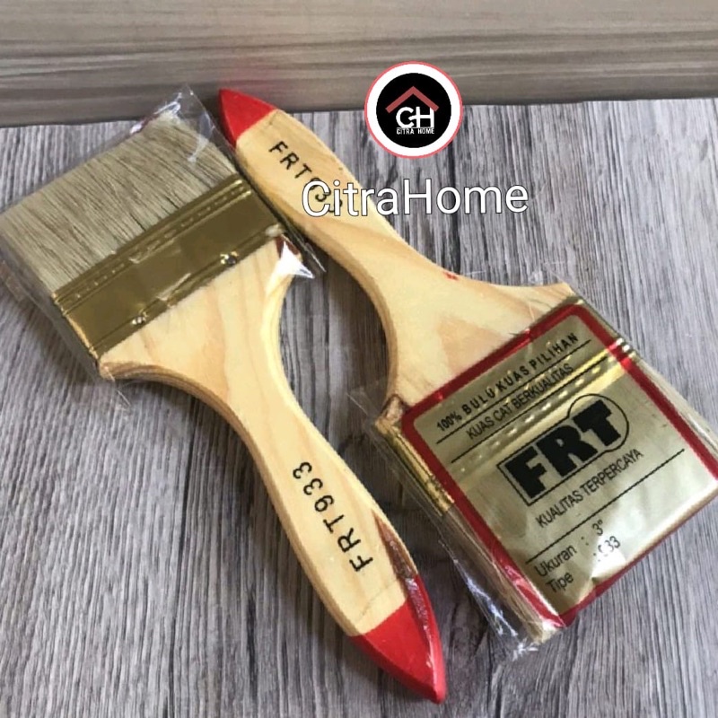 Kuas Cat Gagang Kayu 3” FRT 933