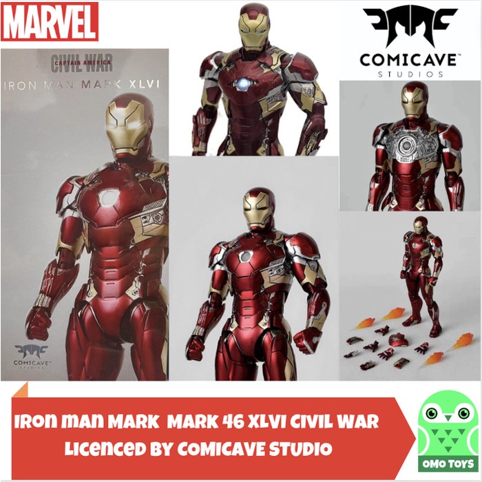 Comicave Marvel Ironman Mark 46 mk xlvi Civil war iron man 1/12 MISB