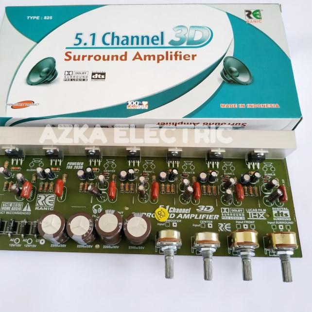 Kit Power Amplifier Aktif 5.1 Surround 3D