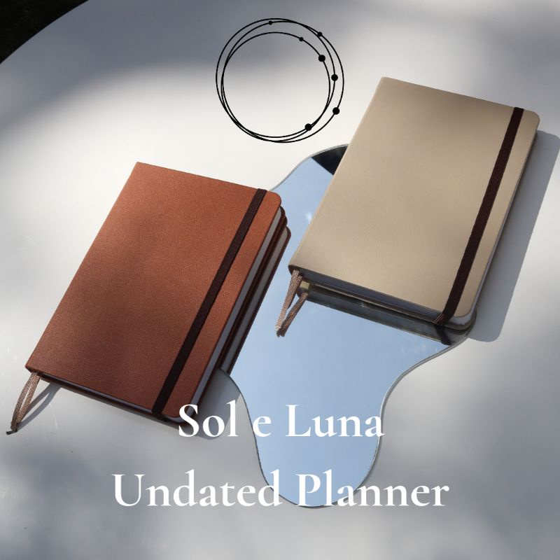 

Sol e Luna Undated Planner Notebook - 160 gsm A5