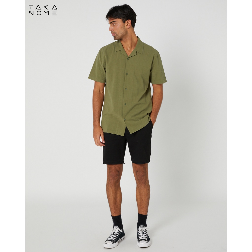 Chino Stretch Shorts Pants Pria Celana Pendek Pria Takanome - Black