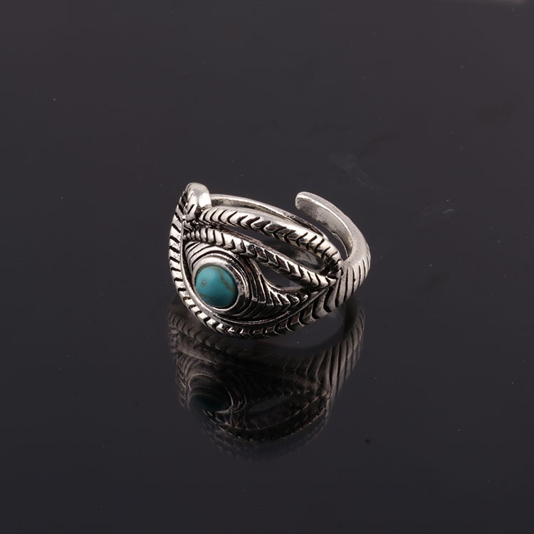 Cincin Model Terbuka Bahan alloy Gaya vintage Eropa Amerika