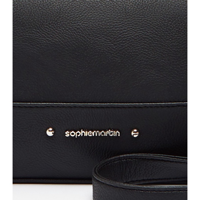 T0P TAS SELEMPANG WANITA SOPHIE MARTIN PARIS CHAMARRA BLACK PROMO KULIT NICE