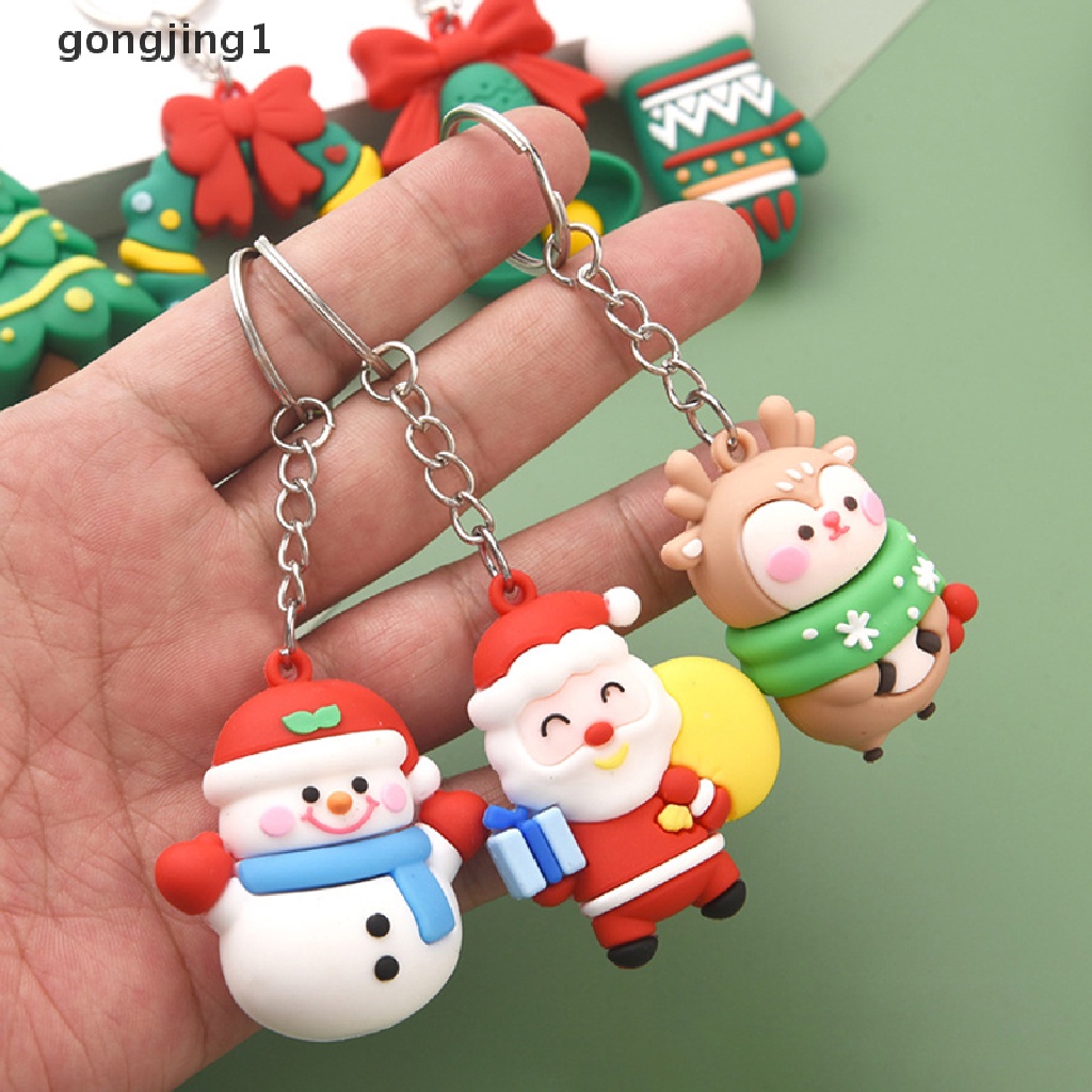 Ggg Gantungan Kunci Boneka Santa Claus / Rusa Natal Untuk Dekorasi Tas Ransel