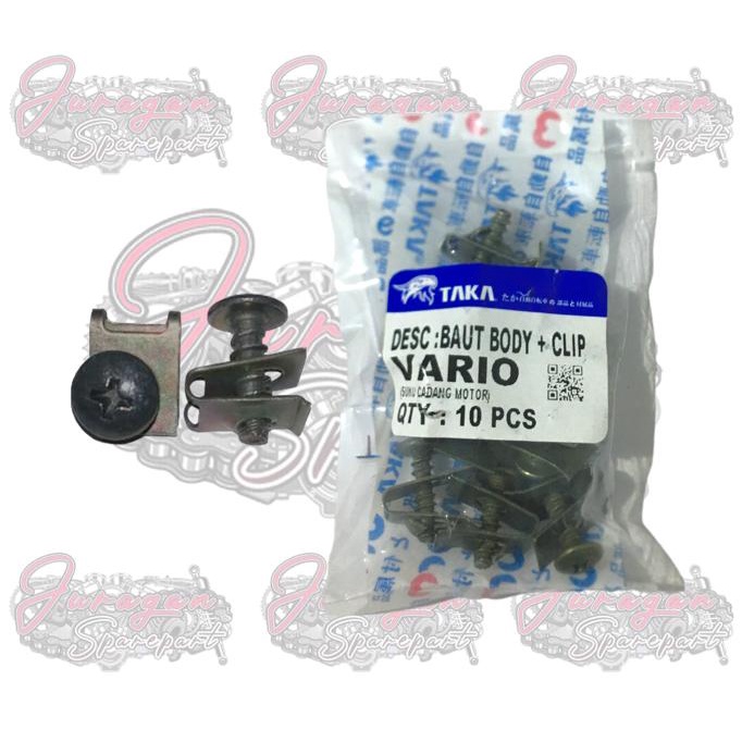 Jual Baut Clip Batok Vario Body Per Pcs Cacing Honda Vario Beat