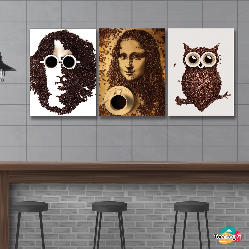 HIASAN DINDING WALL DECOR 15x20CM PAJANGAN POSTER DEKORASI KAMAR RUMAH COFFEE ART KOPI