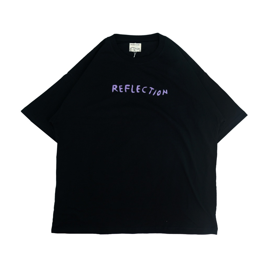 PEANUT STAIN - Reflection Black Oversized Tshirt