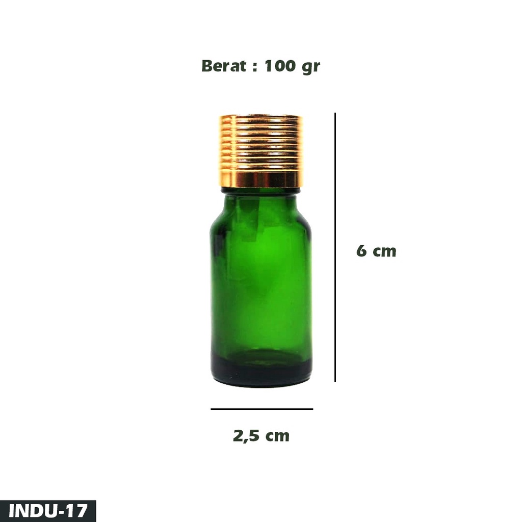 Botol Serum Biru - Botol kosmetik (INDU-14)