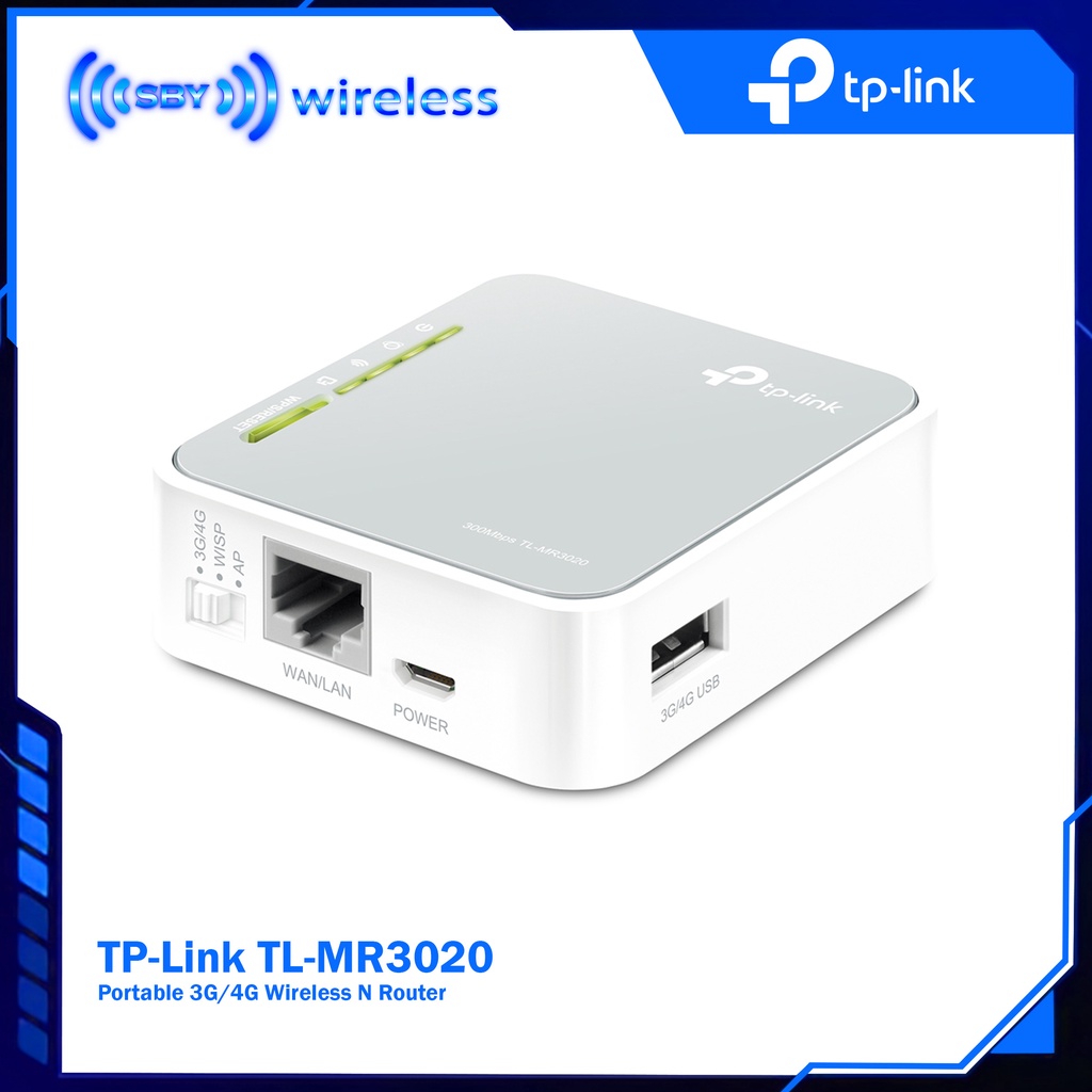 TPLINK TL-MR3020 Portable 3G / 4G Router Wireless