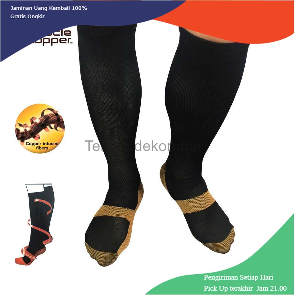 TD - PR Miracle Copper Socks Healthy Kaos Kaki Kesehatan Size L/XL - F2001