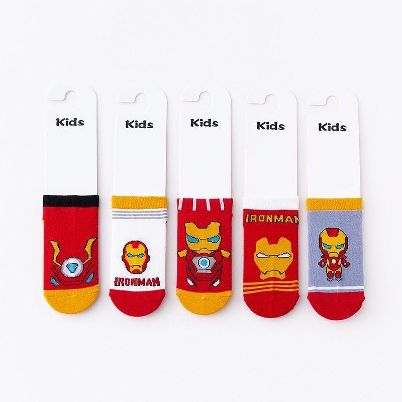 ELFYDO KS22 Kaos Kaki Anak Laki Laki  iron man