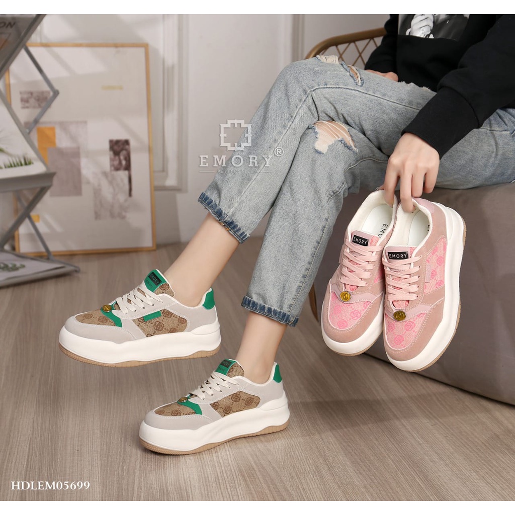 SB EMORY Dallyna Sepatu Wanita Sneakers Wedges Import HDLEMO5699.3B4