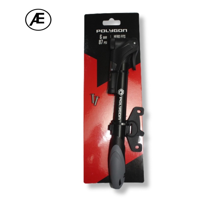 POLYGON POMPA ANGIN BAN SEPEDA PORTABLE ALLOY SMART HEAD 87 PSI 6 BAR