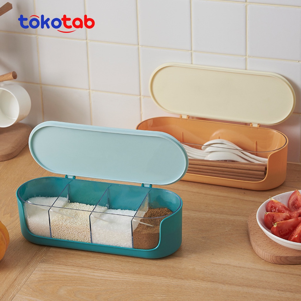 Ready Tokotab - Tempat Bumbu Tempat Penyimpanan Bumbu Dapur Tempat Sendok Alat Dapur Tempat Bumbu 4