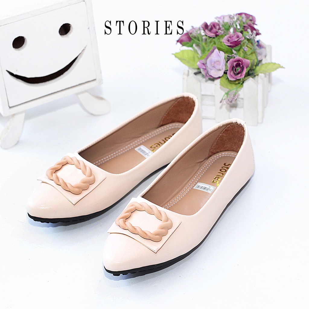 Sepatu Kerja Wanita Flat Shoes HND 02