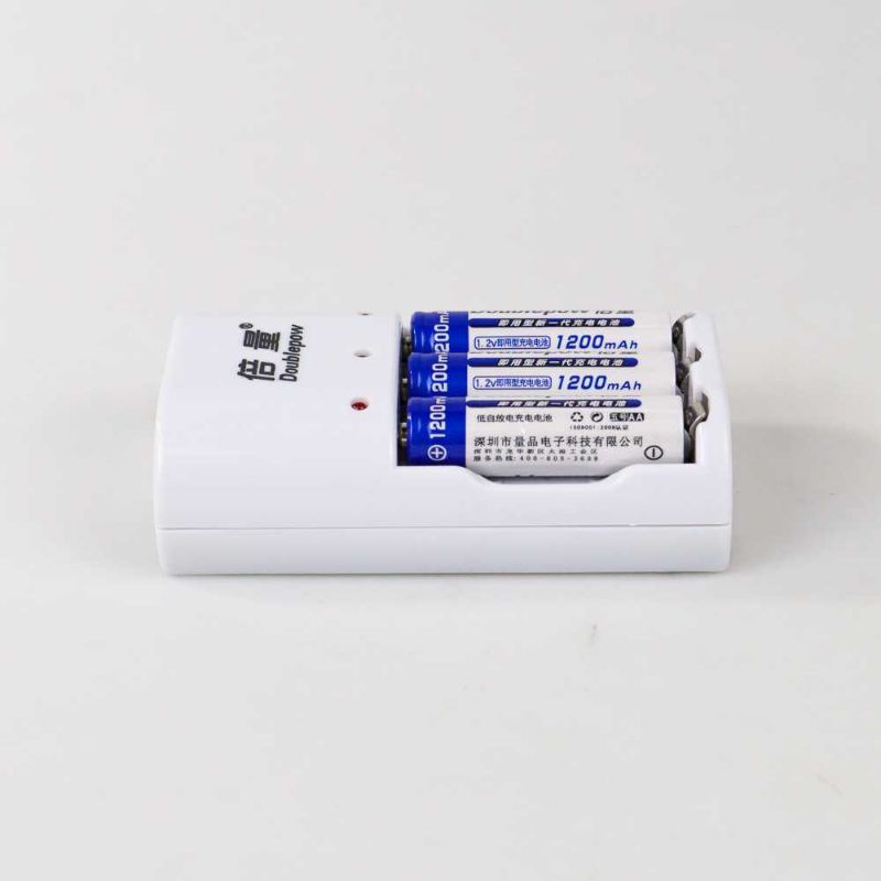 DOUBLEPOW Charger Baterai 3 slot AA/AAA with 3PCS AA 1200mAh - DP-B33