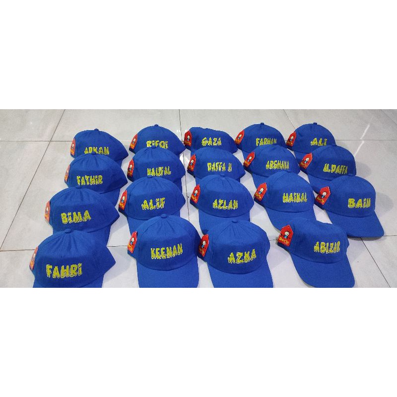 TOPI ANAK / TOPI ANAK BISA PAKAI NAMA SENDIRI