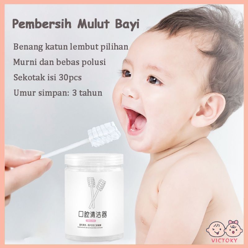 [rumahbayipdg] Kasa stik pembersih mulut bayi kain kasa steril 30 pcs