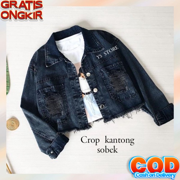 Jaket Denim Melar Stretch Big Jumbo Cewek Wanita Levis Oversize Jaket Jins Lepis Levis Kekinian Jkt 