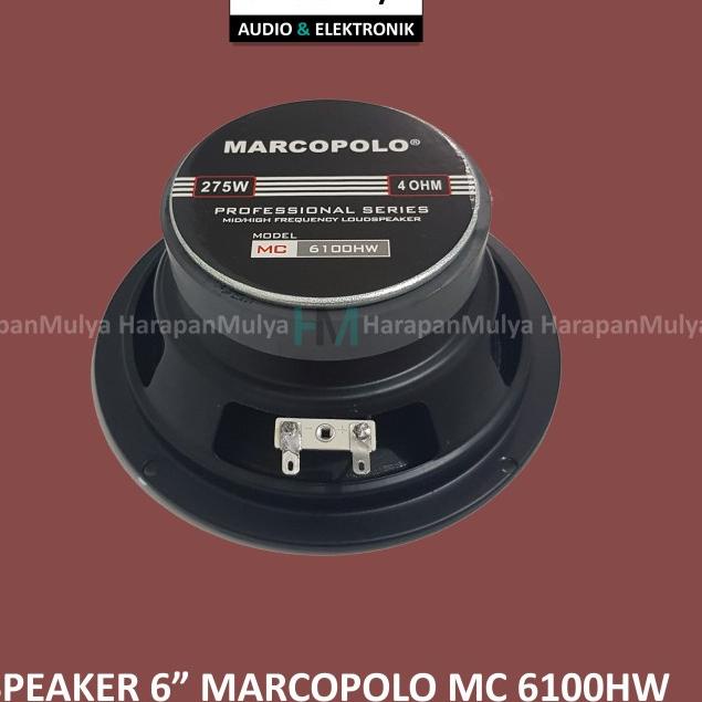 Speaker Fullrange 6" / Full Range 6 inch Marcopolo MC 6100HW
