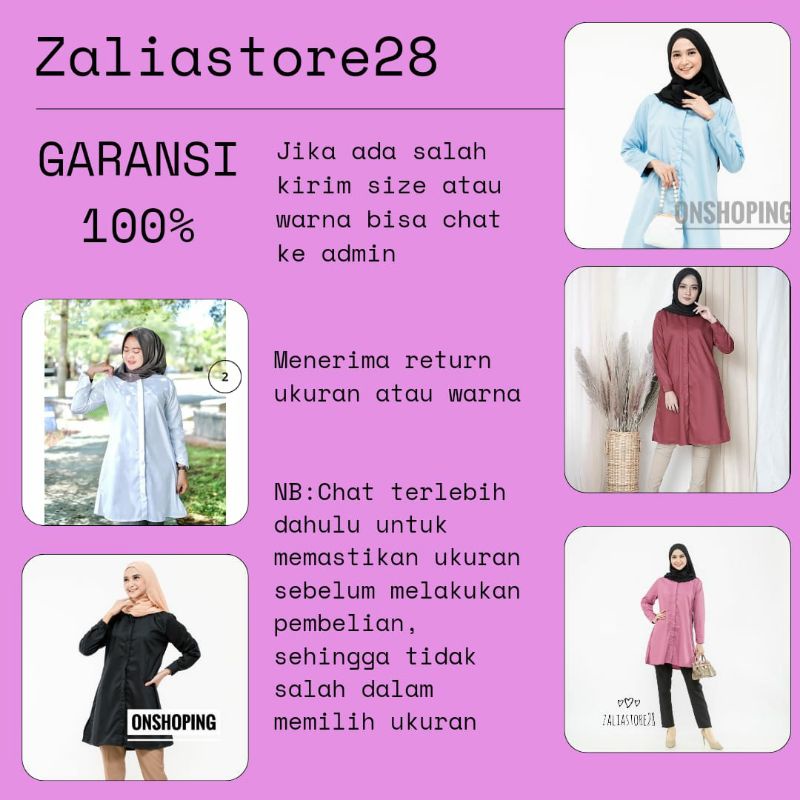 TUNIK TOYOBO/ TUNIK POLOS / KEMEJA TUNIK/ BLOUSE TUNIK/TUNIK PUTIH