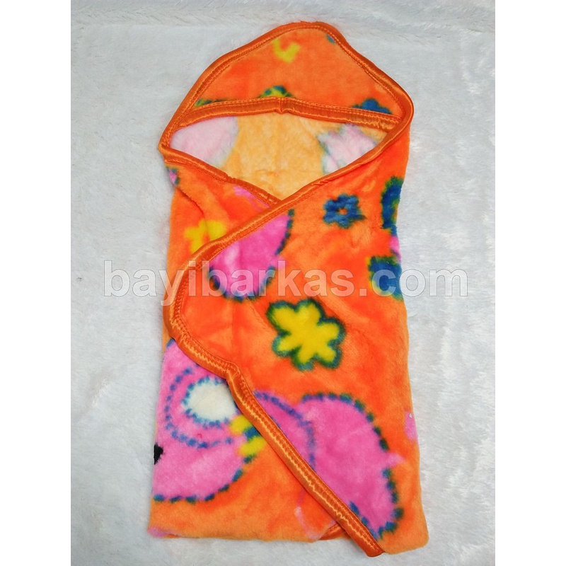 Selimut Tudung Bayi / selimut pergi bayi / selimut bulu (EX-KADO)