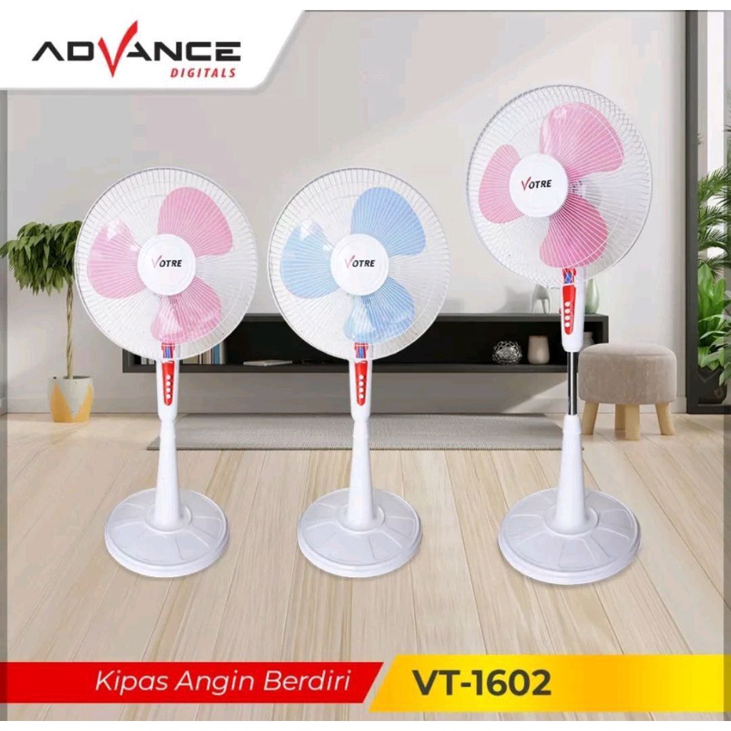 Kipas Angin Berdiri Votre VT 1602 dari Advance - Kipas Angin