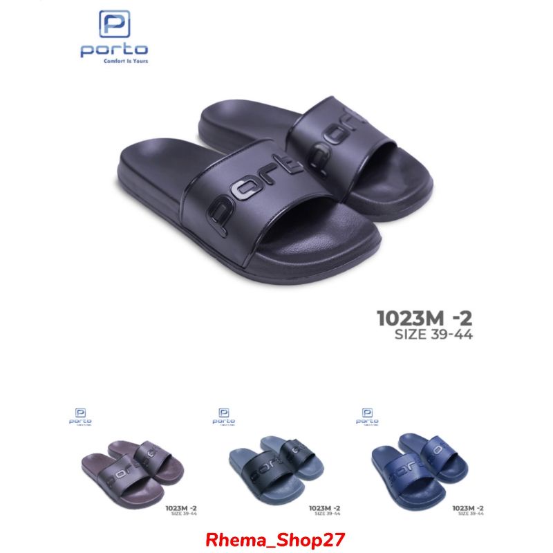 PORTO 1023M-2 #TERBARU Sandal Slop Pria Porto 1023M | Sandal Pria Casual Santai 39-44
