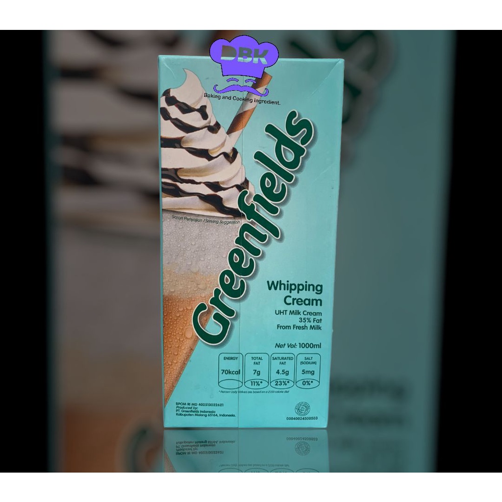 

Greenfield Whip Cream 1lt