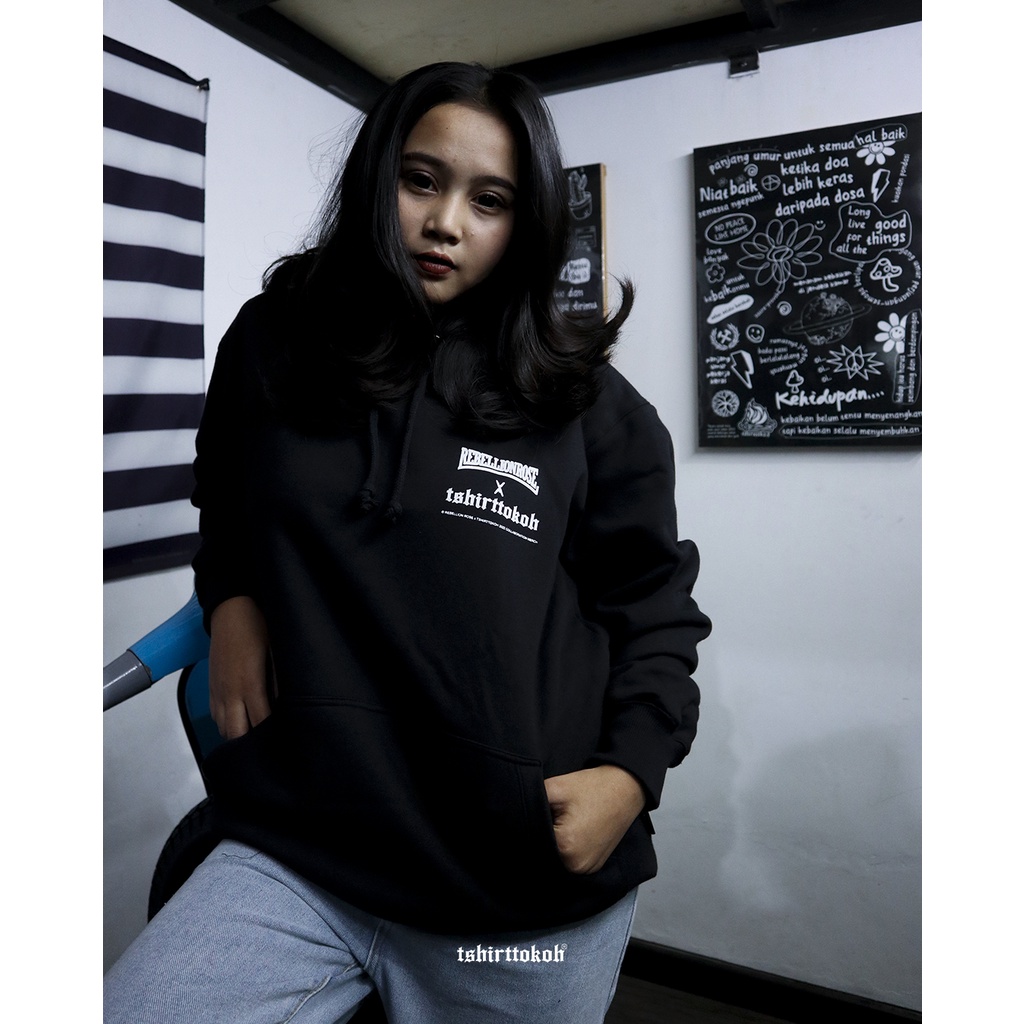Tshirttokoh - Hoodie Kolaborasi Tshirttokoh x Rebellion Rose