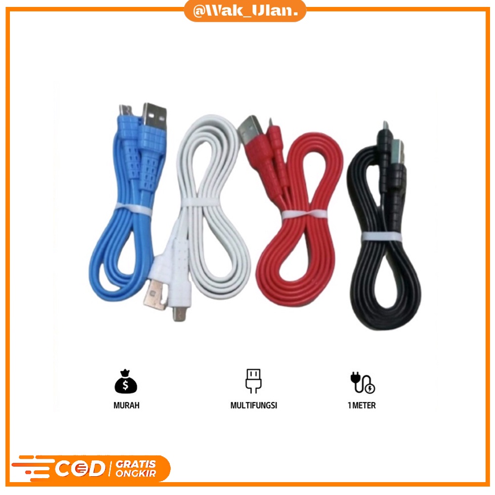 Kabel Cable cabel Data 2A Real cable Usb Micro Android 1 meter Charger Non Toples