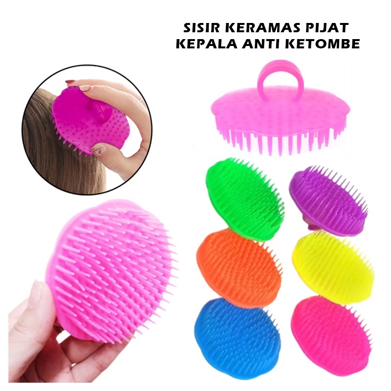 Sisir Keramas Bulat / Sisir Keramas Ketombe / Sisir Rambut / Sisir F881