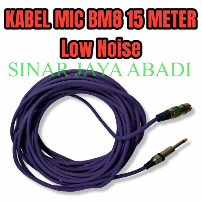 KABEL MIC BM8 CANON FEMALE TO AKAI 15 M KABEL MIC XLR BM8 15 M LOW NOISE