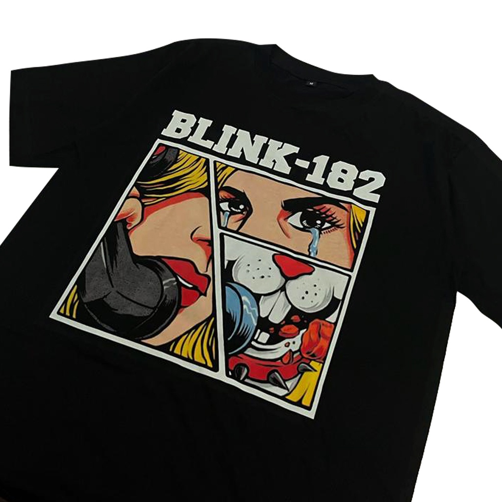 KAOS BAND BLINK 182 T SHIRT BAJU DISTRO MUSIK PUNK ROCK PRIA WANITA ORIGINAL BANDUNG