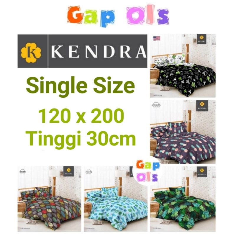 KENDRA Sprei Single Size Sprei 120x200 T30 Sprei 120x200 Tinggi 30cm KENDRA 120x200 T30 KENDRA 120x2