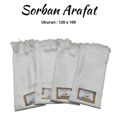 SORBAN ARAFAT/SORBAN HAJI/SORBAN PUTIH MURAH