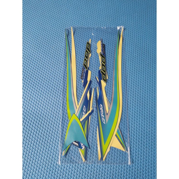sticker Striping honda beat pop 2014 hijau original