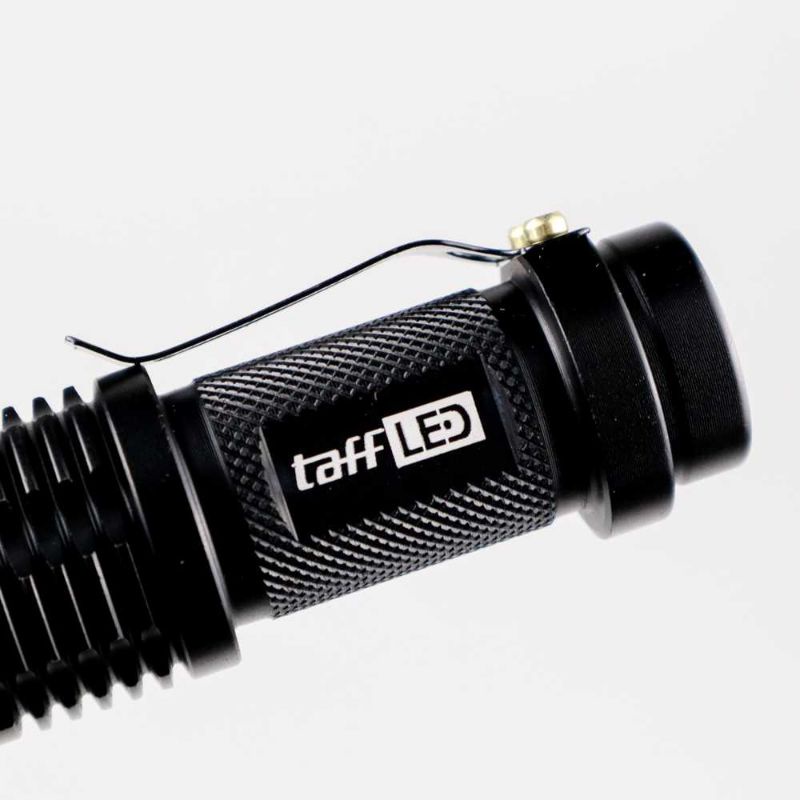 TaffLED Senter LED 395nm UV + Baterai + Charger + Box Pocketman P1