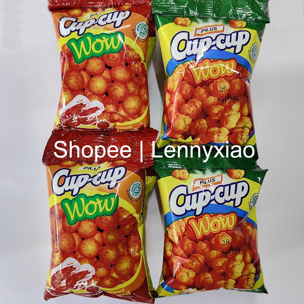 

10 pack Snack Cemilan Legendaris Pilus Sambal Udang Pedas Manis Keju Cup Cup Cupcup Cup-Cup
