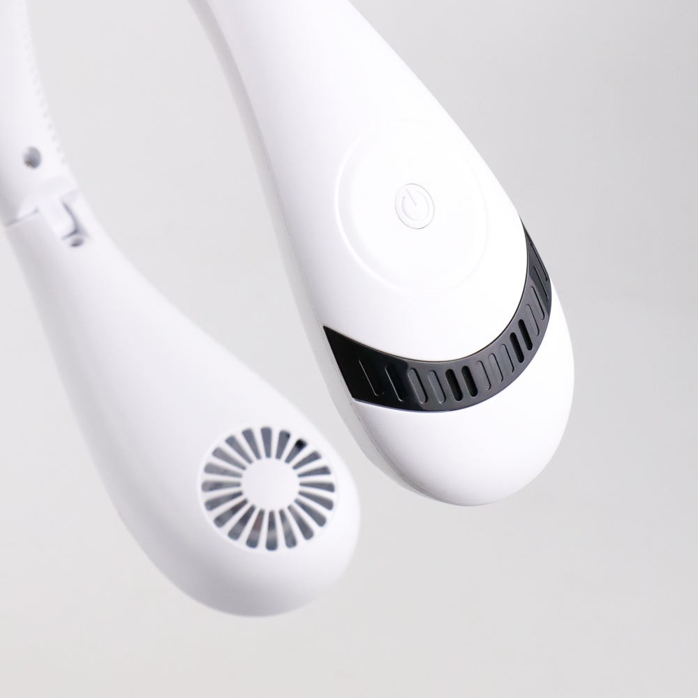 Warmtoo Kipas Angin Leher Portable Neck Fan Rechargeable 5000mAh - H11 - White